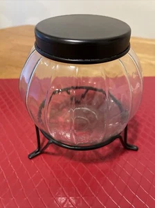 Seltenes Vintage Glasgefäß mit Ständer - Bild 1 von 6