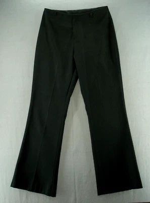 Moda Pantalones Bug Para Mujer 8 Medianos Negros Pantalones Plisados Cremallera Cinturón Lazos Foto 1 de 4