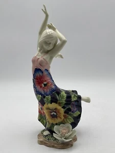 Statuette de Femme Tänzerin Porcelaine Jugendstil Décors du Galion Frankreich Lesen - Bild 1 von 16