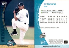 Roy Corcoran 2003 MultiAd Brevard County Manatees #7 RC Card *AutographDen*