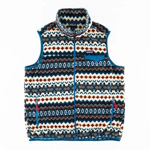 Patagonia Mens XL Synchilla Full Zip Fleece Vest Tribal Over Cliff Underwater - Picture 1 of 10
