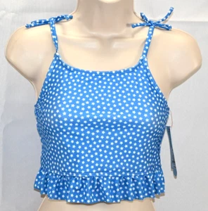 Cat & Jack Pullover Swim Top Girl's Size XL (14) Blue With White Stsrs NWT - Picture 1 of 6