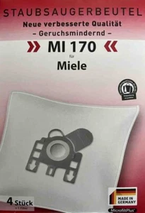 MIELE 4x Staubsaugerbeutel + Filter MI 170 Compact C1 C2 S 290 500 700 Typ F J M - Bild 1 von 2