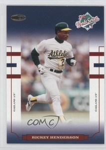 2004 Donruss World Series Blue Rickey Henderson #WS-55 HOF