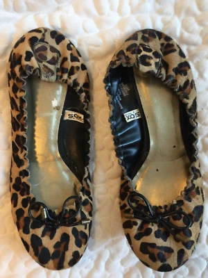 MERONA Leather Ballet Flats~Cheetah leopard Print~Size 6.5 - Image 1 of 3