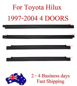 Outer Door Weather Window Rubber Seal Belt For Toyota Hilux Pickup Tiger 97+ 4D - Picture 1 of 4