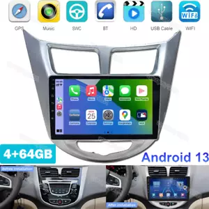 Android 13 Car Stereo For 2011-2019 Hyundai Accent Carplay GPS Navi Radio 4G+64G - Picture 1 of 14