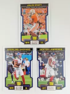 New York Giants Lot - Jalin Hyatt Sterling Shepard Dexter Lawrence 2023 Score - Bild 1 von 1