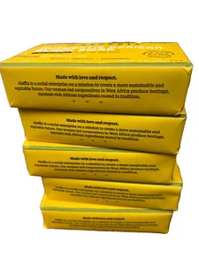 Alaffia Authentische Afrikanische Schwarze Seife Dreifach Hanf Olivenblatt 5 Oz 5er Pack - Bild 1 von 2