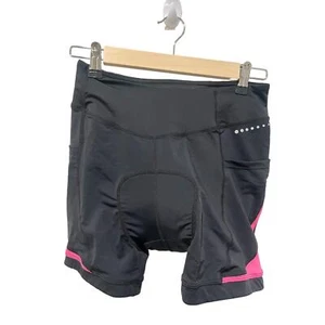 Baleaf Women's Size M Padded Cycling Shorts Black Pink Bicyclist Athletic New - Picture 1 of 5