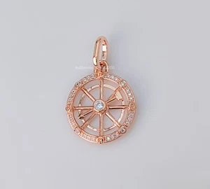New 100% Authentic PANDORA ME Rose G Wheel of Fortune Medallion Charm 783063C01 - Picture 1 of 6