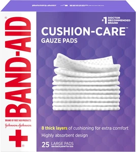 Brand Absorbent Cushion Care Sterile Square Gauze Pads for First Aid Protection - Picture 1 of 11