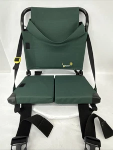 Sedia pieghevole GCI Sit Backer canoa stadio candeggina con supporto schienale verde - Foto 1 di 12