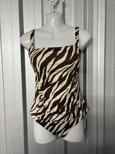 M&S Secret Slimming Sun Smart Chlorine Resistant Swimsuit UPF 50+ UK 18 Long - Picture 1 of 9