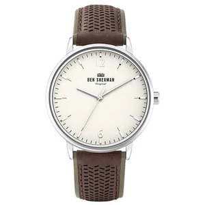Ben Sherman Mens Analogue Classic Quartz Watch with Leather Strap WB038T - Picture 1 of 5