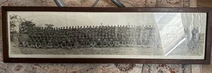 Panoramic Framed Photo WWI 8th Company 2nd Battalion Doughboys Simes Photo - Picture 1 of 5
