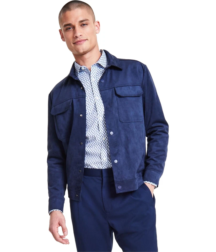 Alfani Mens Faux Suede Chore Field Jacket — 第 1/1 张图片