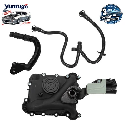 Oil Separator PCV Valve Vent Trim Kit For AUDI A6 A7 A8 Q5 Q7 S4 3.0 06E103547AB Foto 1 de 4