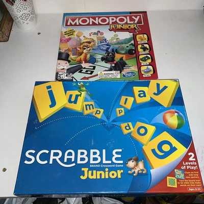  Scrabble junior And monopoly Junior Both Complete & Good Condition. - Image 1 of 4