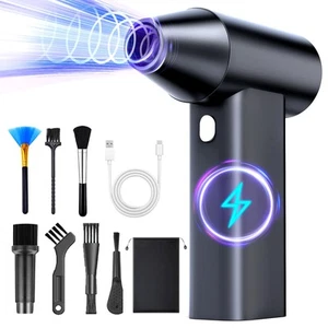 Compressed Air Duster- Mini Blower 3-SpeedAdjustable High-Speed Aluminum Allo... - Picture 1 of 7