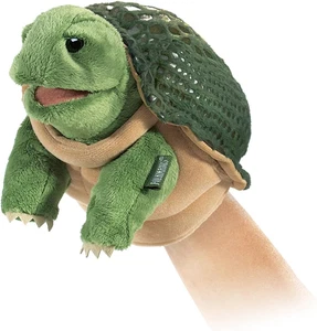 Folkmanis kleine Schildkröte Handpuppe, grün - Bild 1 von 12