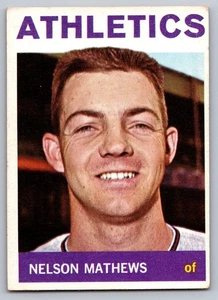 1964 Topps #366 Nelson Mathews Kansas City Athletics - Picture 1 of 3