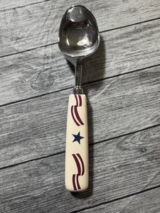 Longaberger Homestead Exclusive Ice Cream Scoop - All American Stars & Stripes - Picture 1 of 1