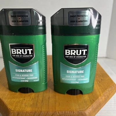 BRUT SIGNATURE Desodorante Antitranspirante Barra Sólida Ovalada LOTE DE 2 Exp. 09/2027 Foto 1 de 4