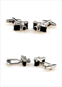 Patrón de cámara Leica Boda Fiesta Novio Camisa Gemelos Para hombres Accesorios Nuevo - Imagen 1 de 3