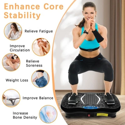 Vibration Plate Exercise Machine Fat Burner Whole Body Shaping Home Fitness Tool - Image 1 of 4
