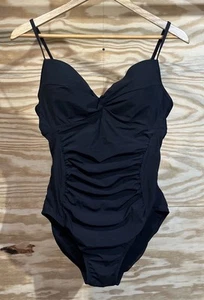 Spanx Black One Piece Swimsuit Size XL Love Your Assets by Sara Blakely Push Up - Picture 1 of 10