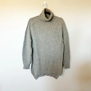 Isabel Marant Gris Hendidura Lateral Cuello Tortuga Suéter Lana Cabello Talla 38 - Imagen 1 de 11