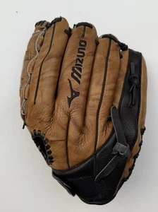 Guanto da baseball mancini 12,5 Gmbf 1252 Mizuno nero e marrone usato regolabile - Foto 1 di 12