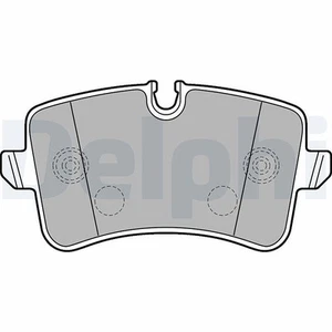DELPHI Bremsbelagsatz, Scheibenbremse Hinterachse für AUDI - Bild 1 von 3