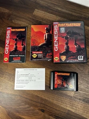 Battletech: A Game of Armored Combat Sega Genesis 完整 CIB 正品  — 第 1/4 张图片