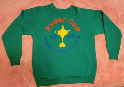 Club de golf Ryder Cup Muirfield Village 1987 cuello redondo - mediano hecho en EE. UU. Tultex Foto 1 de 4