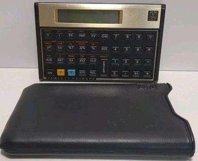 HP-12C Financial Calculator Hewlett-Packard w/ Case – Tested Works Fast Ship - Image 1 of 4