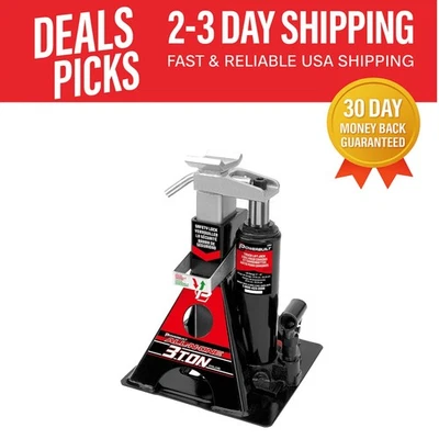 Gato hidráulico de 3 toneladas de alta resistencia con trinquete de seguridad para vehículos unibody Foto 1 de 4