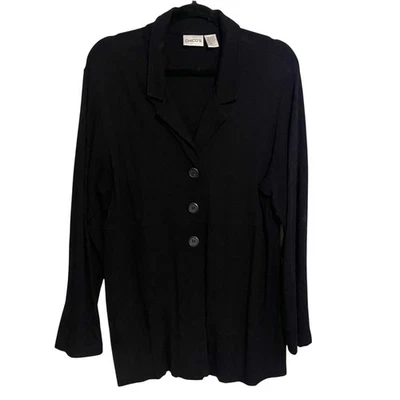 Chaqueta Chicos Mujer Talla 3 (XL) De Colección EE. UU. Negra Blazer Carrera Oficina Clásica Foto 1 de 4