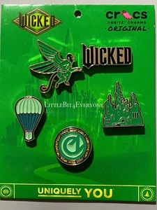 NEW Crocs WICKED 5 piece Metal Jibbitz Charm 5Pack Jibbitz™ charms - Picture 1 of 7