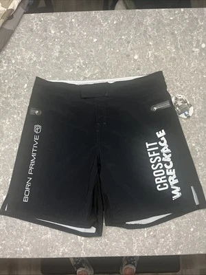 Born Primitive Delta Shorts Men Performance Athletic Training Gym Black Size 40 - Image 1 of 4