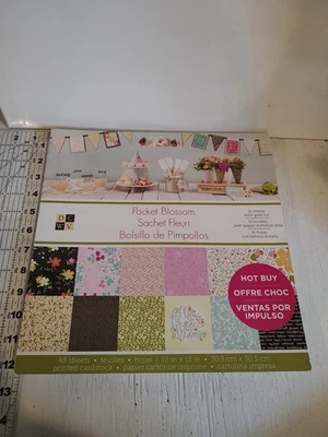 DCWV Pocket Blossom 12x12 Paper Pad 45 Pages - Image 1 of 4