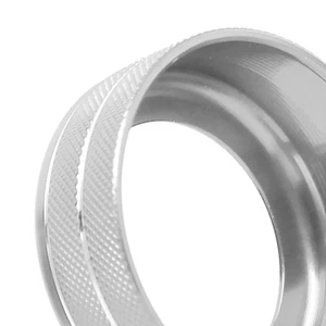 2 Stück Klimaanlage Knopf Abdeckung Stabil Aluminiumlegierung AC Schalter Ring Repl OBFD - Bild 1 von 22