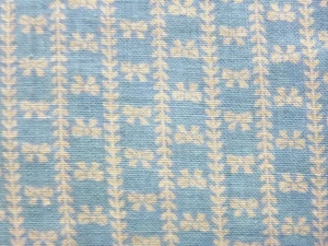 Vintage Feedsack Stoff voll offen Schleifen & Streifen hellblau Hintergrund 37,5x45" - Bild 1 von 9