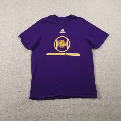 Camisa de béisbol Western Illinois cuello de cuero Adidas talla grande logotipo púrpura Foto 1 de 4
