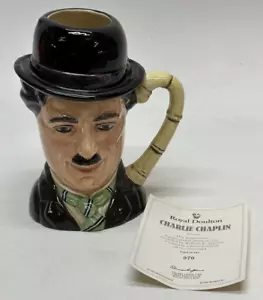 Royal Doulton Limited Edition Charlie Chaplin Toby Jug D6949 number 970 COA 1993 - Picture 1 of 12