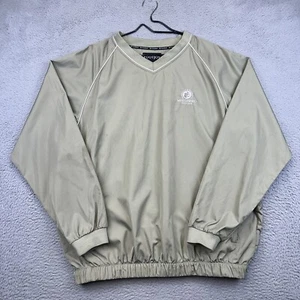Footjoy Pullover Windbreaker Mens XL Green Beige Golf Myrtlewood Golf Club Sport - Picture 1 of 15