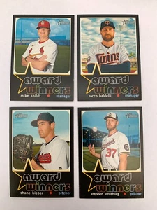 Lot of 4 - 2020 Topps Heritage High Number Award Winners BIEBER, STRASBURG ++ - Picture 1 of 2