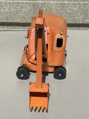 Vintage Toy 1950's Structo Steam Shovel Bucket Excavator Crane Pressed Steel - Image 1 of 4