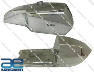 For Yamaha TZ RD250 RD350 TD Petrol Fuel Tank & Seat Alloy Cafe Racer AEs - Foto 1 di 9